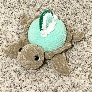 Handmade Crochet Turtle, Amigurumi Stuffed turtle, meet Keylime Turtle